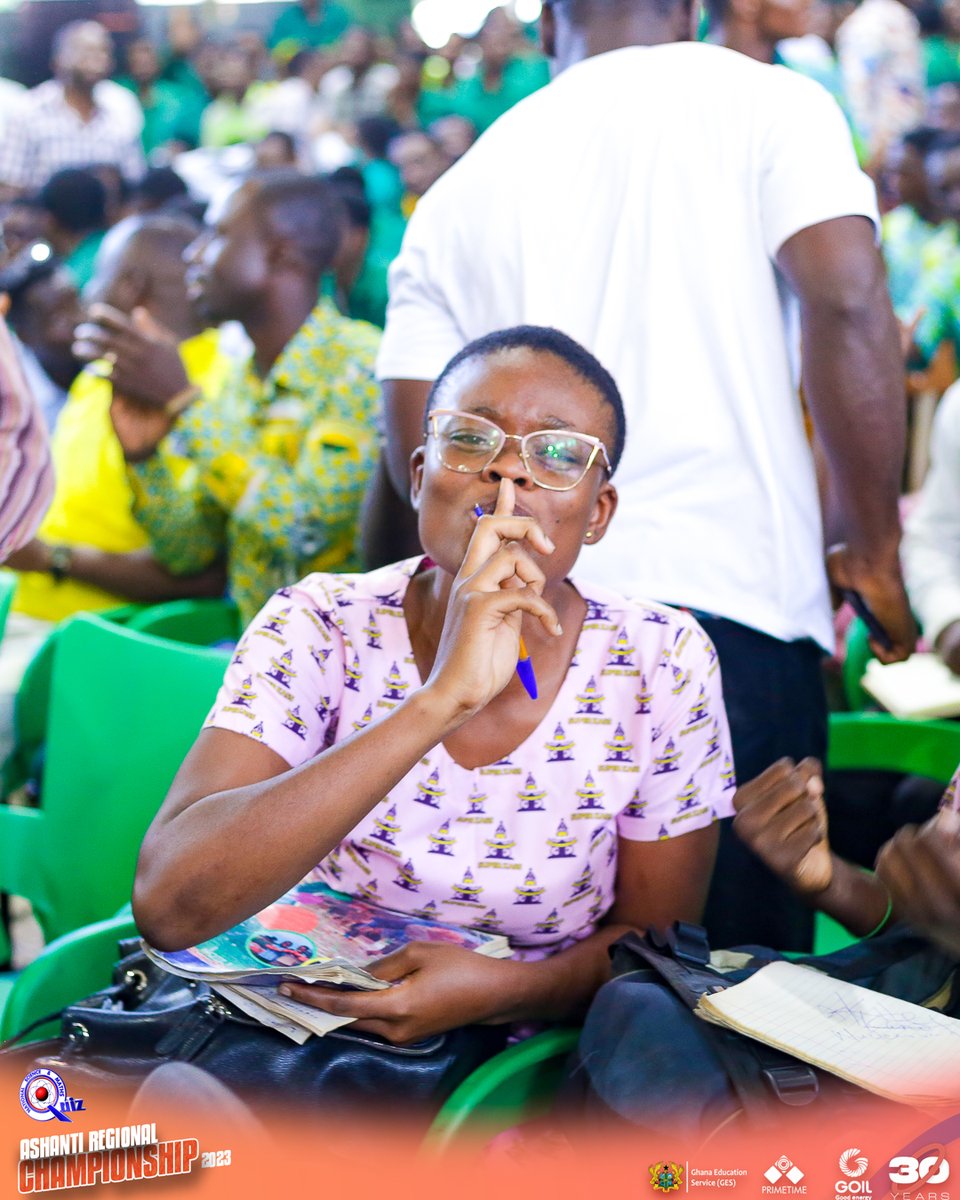 NSMQGhana's tweet image. ASHANTI CHAMPIONSHIP FINAL

End of Contest

Prempeh College: 26pts
Anglican SHS, Kumasi: 32pts
Simms SHS: 17pts

Your 2023 @GOIL_Official Ashanti Regional Champions - Anglican SHS, Kumasi 🎉🎉🎉

DISCIPLES! Well done!

#NSMQ2023 #NSMQ30 #Primetime