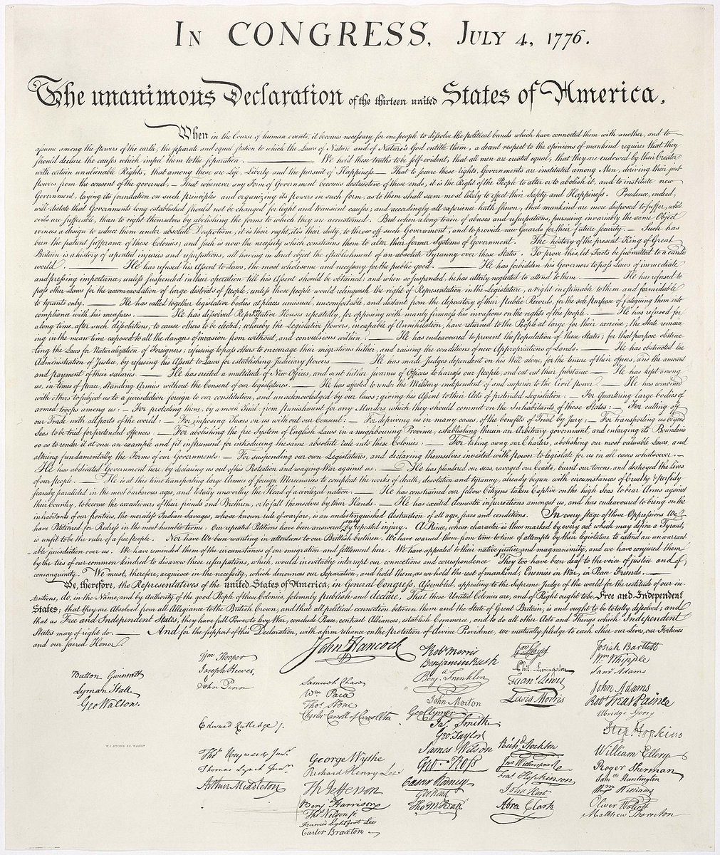 JosephLTrahan's tweet image. You&apos;ve got to get your head wrapped around the size 10 coconuts John Hancock had when he told all 56 friends: &quot;enough big talk...I&apos;m signing this thing today&quot;

and as big as possible, right in the middle, he took that quill pen, dipped it in ink and in cursive as pretty as…