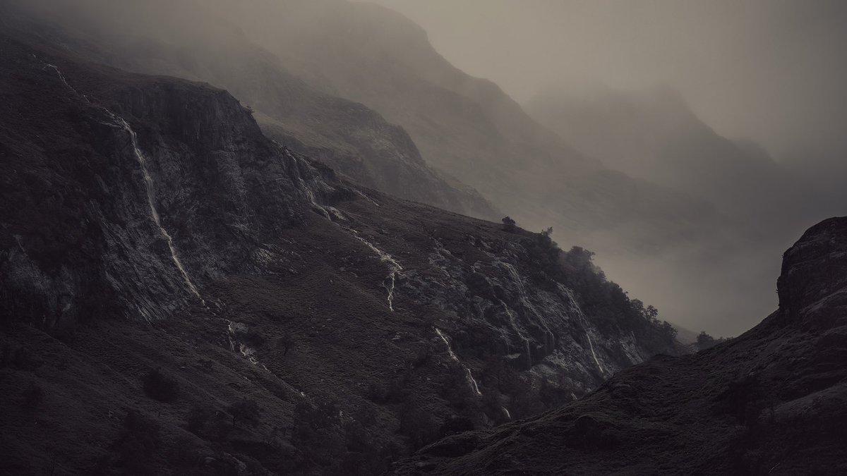 A very wet and windy weekend in Glencoe, this image summed the weekend up.