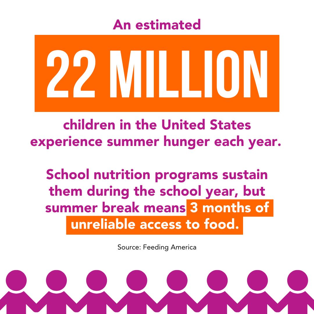 Something to keep in mind as summer kicks into high gear this week. We're grateful for support that keeps our weekend meal program running year-round.