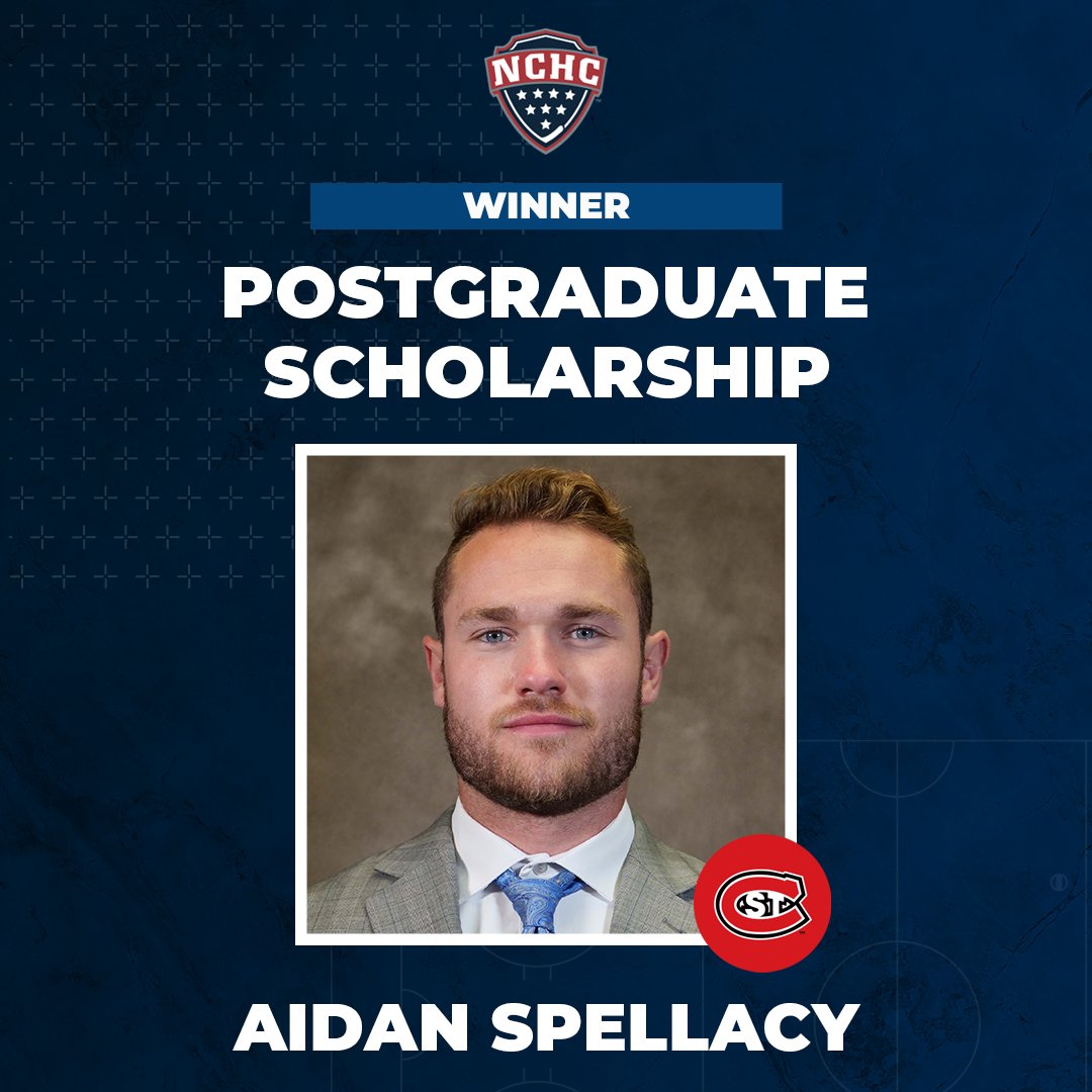 Having recently completed his MBA at <a href="/stcloudstate/">St. Cloud State</a> with plans to attend law school, our 2023 #NCHChockey Postgraduate Scholarship recipient is <a href="/AidanSpellacy/">Aidan Spellacy</a>! 👨‍🎓

Congrats, Aidan! 👏

📰: bit.ly/23Scholarship