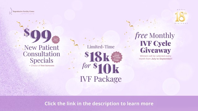 Don't miss out on this extraordinary opportunity! New Patient Consult slots are limited and filling up fast, so click the link rfcfamily.com/18th-birthday/ and 𝗨𝗦𝗘 𝗖𝗢𝗗𝗘: 𝟭𝟴𝗕𝗗𝗔𝗬 to schedule your consultation 𝗧𝗢𝗗𝗔𝗬. ⁠ 

 *offer ends July 31st*
#IVF #Giveaway