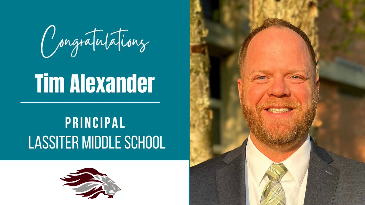 Have you heard the latest ROAR? Please join me in welcoming our new principal <a href="/TimAlexander133/">Tim Alexander, Ed.S.</a> 
#rockandroar #weareready #letsgolions