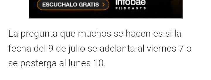 Me encantan las notas que son tan clickbait que no tienen uno sino DOS párrafos para generar "suspenso" y rematar con la nada misma.