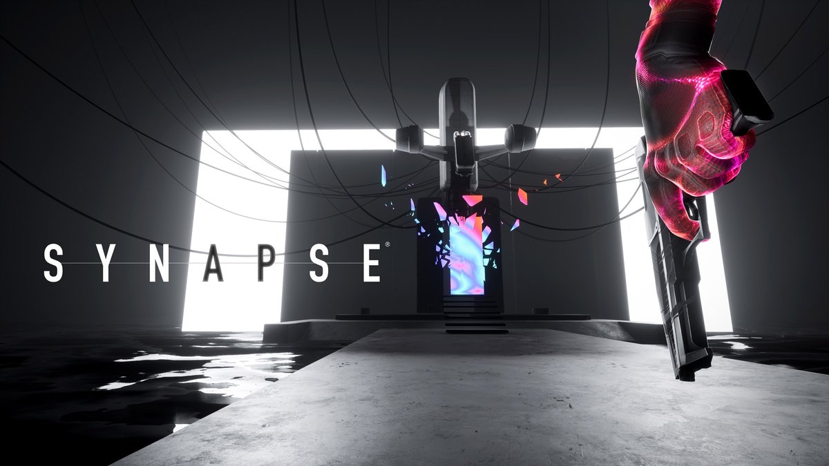 vr_zak's tweet photo. So far, really impressed with #Synapse after 30 minutes of gameplay. Can't wait to sink more time into it. The graphics are stunning, with #PSVR2 high resolution and HDR display really make the game world pop.  The controls are intuitive and responsive, and love the telekinesis game mechanics.