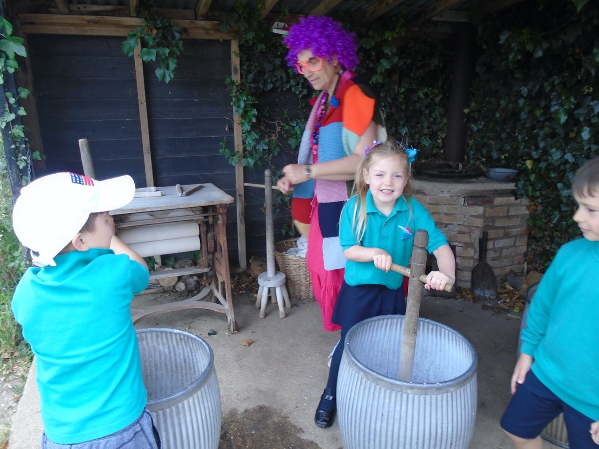 Both Reception classes had a lovely time at Gressenhall today.