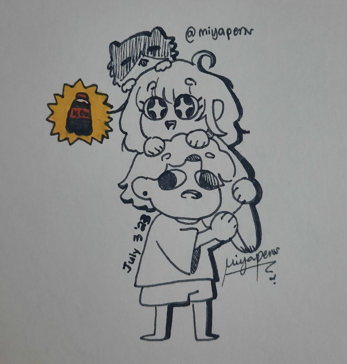 miyapens's tweet photo. a little smthhh for ate Pearl and her bebebois hehee
I hoped you likey<33
@_pearlsenpai_ 😽😽

*/ACKKK will digitalize this after my phone gets fixed AHQHAH,,, still setting up my other socmed accs TT https://t.co/GrjJgwpLr5
