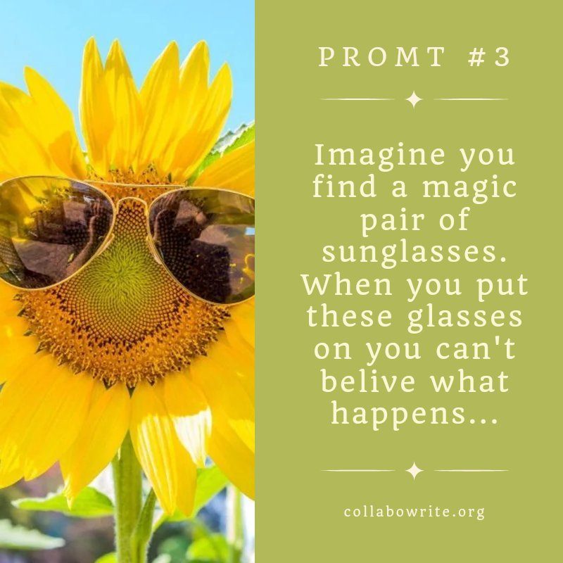 CollaboWrite_'s tweet photo. Hi Wordsmiths, here is the third promt🖊🌻
https://t.co/jXnkQvaJMr 
#collabowrite #writingcommunity #writers #writingideas #stroyidea #summer #sunflower #sunglasses #followformore #creativesoul https://t.co/JtdR9wVr8a