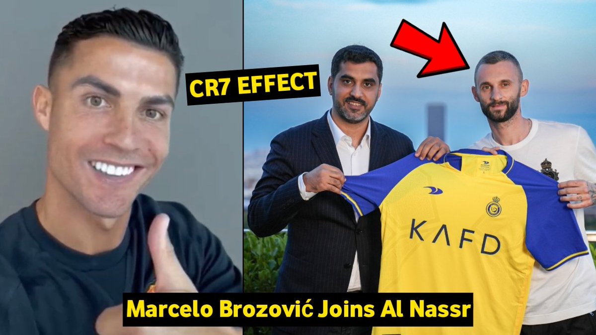 canisfootball's tweet photo. 🔥 Cristiano Ronaldo Welcomes Marcelo Brozovic As He Signs For Al Nassr
Watch: https://t.co/cmGmg9CeEr
#Brozovic #AlNassr #ronaldo
#marcelobrozovic #cr7effect
#CR7𓃵 #brozovocisyellow https://t.co/0cYm1A1O0y