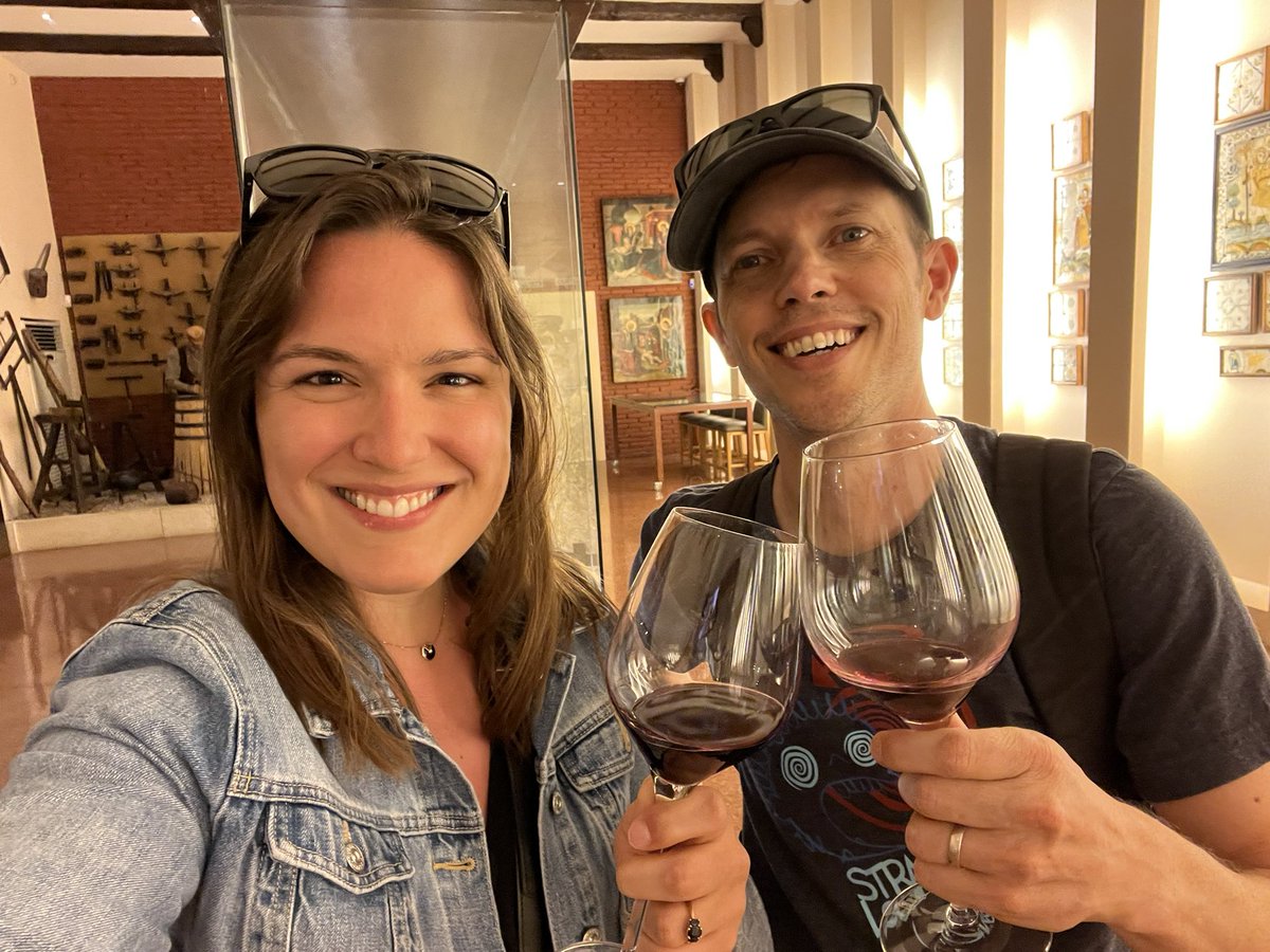 TheDanicaFine's tweet image. Kicked off #devBcn23 last night with the best possible speaker event: wine tasting. Naturally, a #wineselfie was involved.