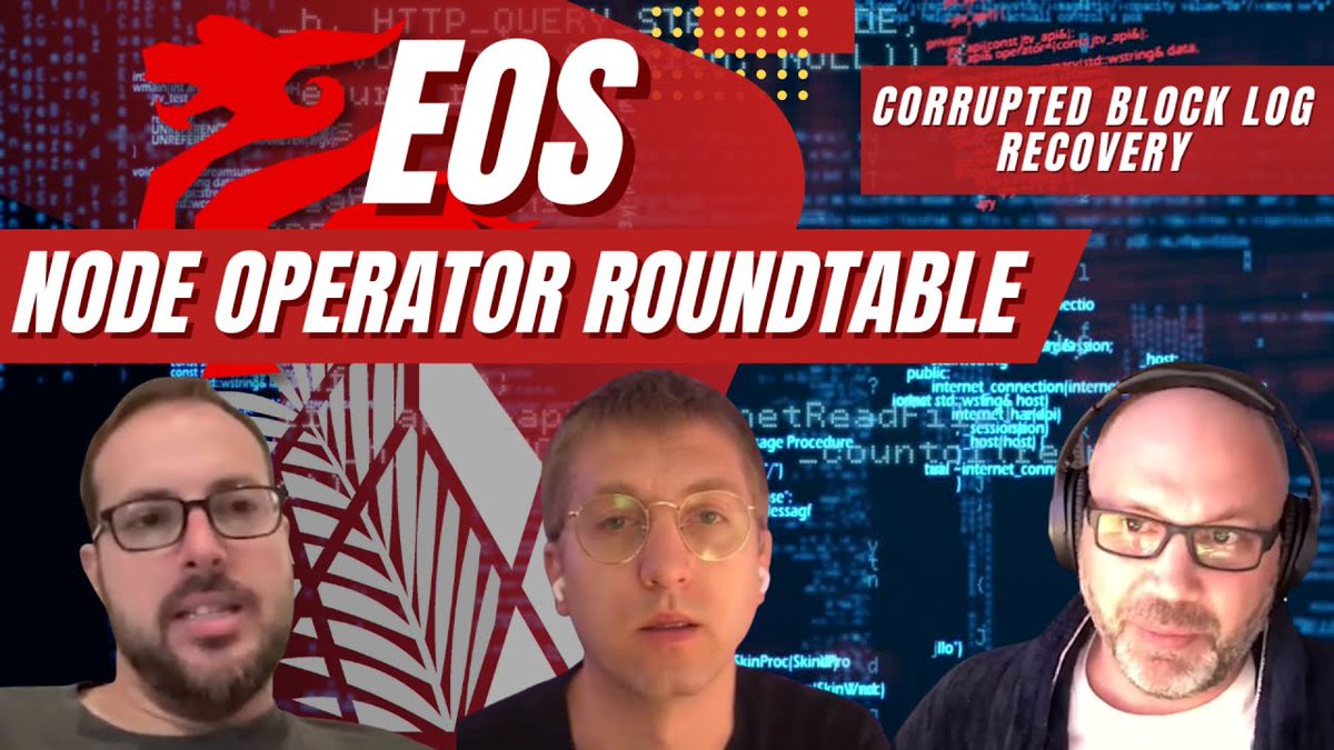 Find out what the latest technical developments are for the #EOS blockchain at the EOS Node Operator Roundtable ⚙️

🦌 Reworking Leap 5.0
💻 Reducing Node Operator Costs
🛠️ Preparing for Consensus Upgrades
➕ More

Watch now 👇
youtu.be/acRyqyaYoJ4