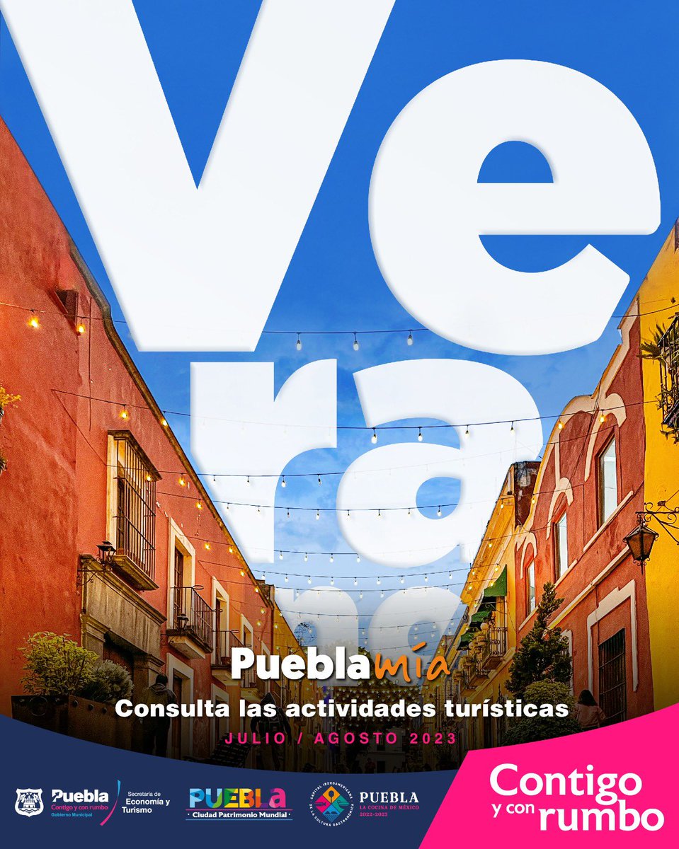 AleCanedoP's tweet photo. ¡Disfruta el Verano en #Puebla!

Recorridos, callejoneadas, videomapping, Noche de Museos, presentaciones artísticas y mucho más tendremos en esta temporada de #Verano2023 en la ciudad.

Consulta las actividades y planea tu visita a Puebla.
https://t.co/0Dhng2dm79

¡Te esperamos! https://t.co/5kMS3Qsb2z
