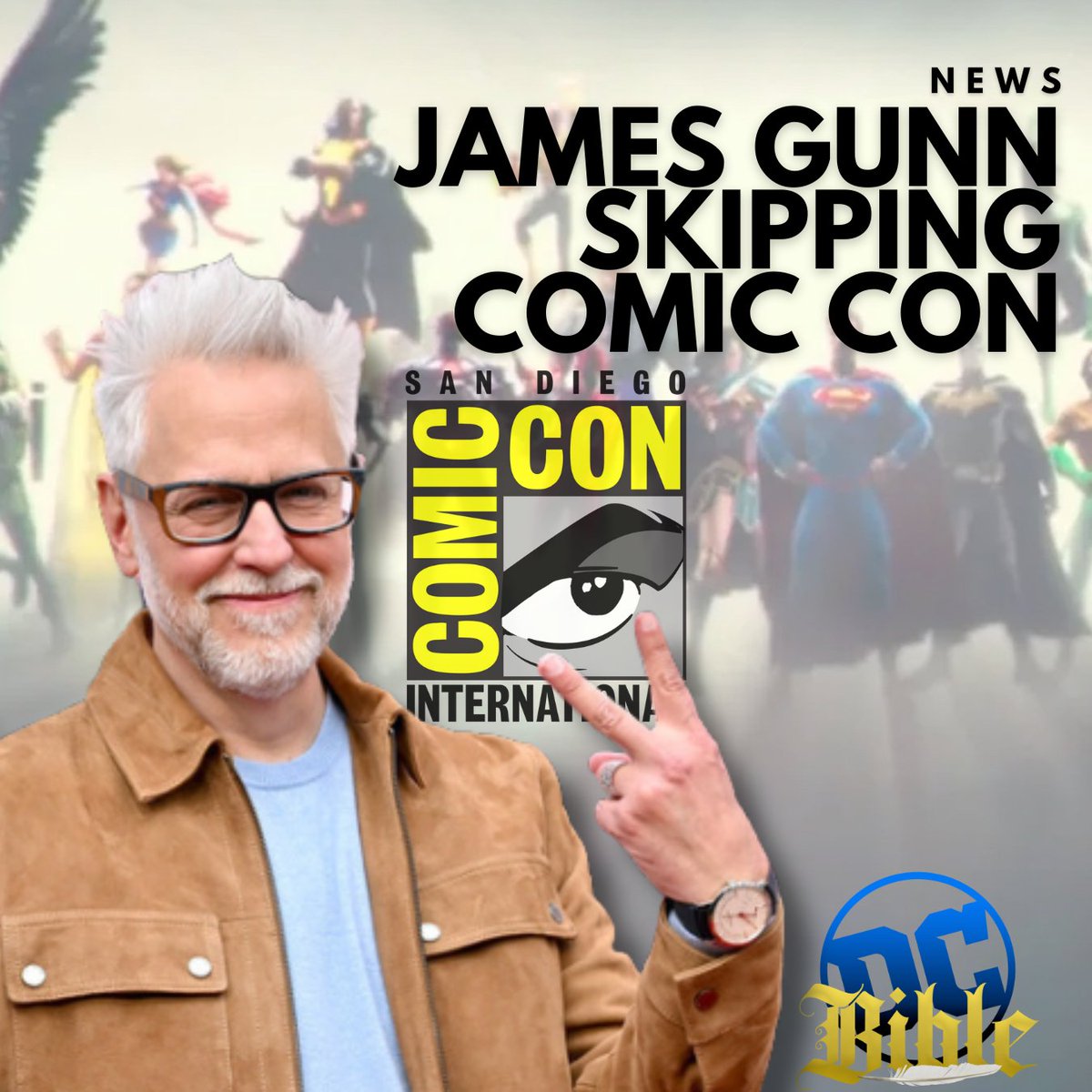James Gunn confirms that DC Studios won't be at #SDCC this year, “probably next (year)”.