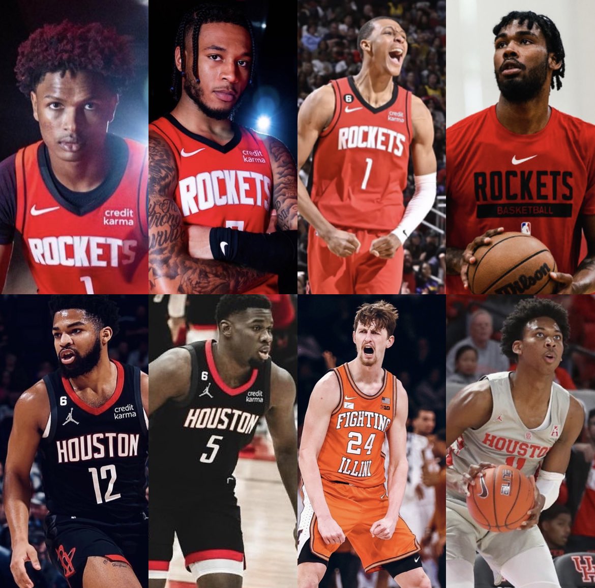 Based on reports, here are some players we can expect on the #Rockets Summer League roster: 

Amen Thompson
Cam Whitmore
Jabari Smith Jr.
Tari Eason
Trevor Hudgins (2-way)
Darius Days (2-way)
Matthew Meyer (Illinois)
Nate Hinton (Houston)