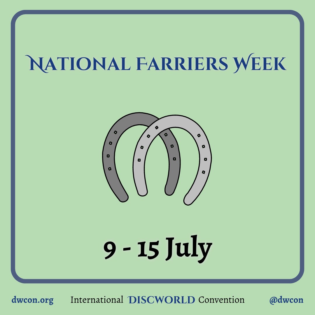 Discworld Convention on Twitter "Happy National Farriers Week! Which