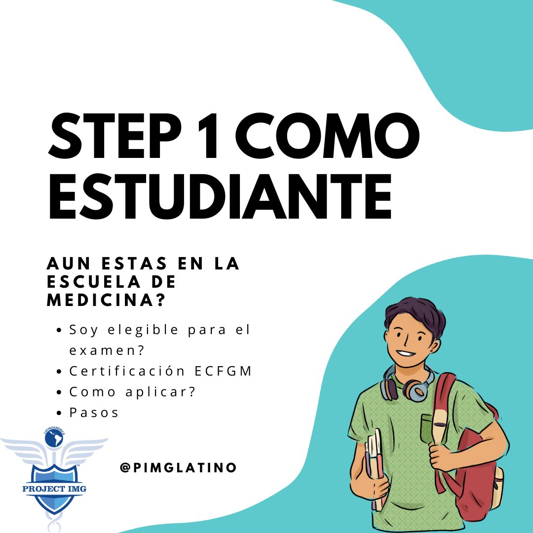 PIMGlatino's tweet photo. Colegas que aun están en la facultad, y quieren aplicar a los #steps, ¡aquí les enseñamos como aplicar!

#ProjectIMG #MedTwitter #Steps #ECFMG https://t.co/xbKCOzTKqu