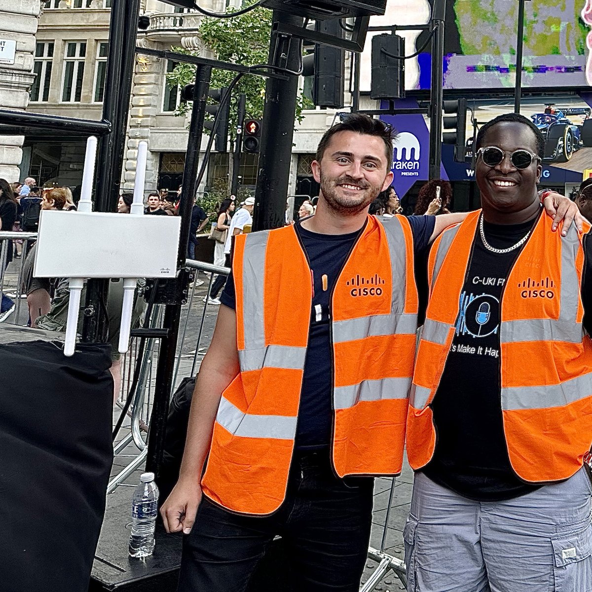 Cisco's tweet image. We were delighted to be part of @PrideinLondon once again this year not only as a sponsor and participant, but also as a Cisco @meraki WiFi technology provider to keep the organizers and media partners securely connected.

#WeAreCisco #CiscoPride @CiscoUKI