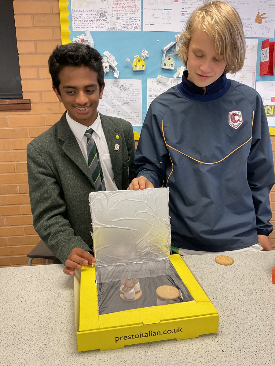 CCSBScience's tweet photo. Celebrating the last #CCSTEM of the year by making s’mores in our hand made solar ovens #CCScience #CCSeniorBoys #CCChallenge #CCExcel https://t.co/NqMEx94onj