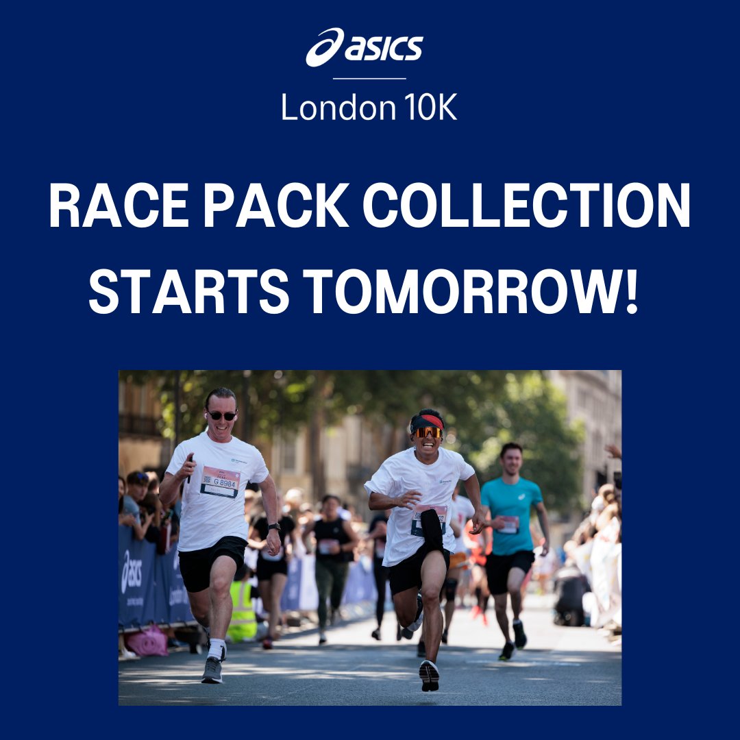 The ASICS London 10K on Twitter "IT'S ALMOST TIME! 🏃 You can pick up