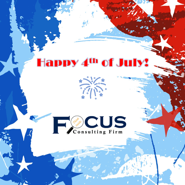 Happy 4th of July from Focus Consulting Firm!

Today, as fireworks light up the skies, we are reminded of the sparks of creativity and innovation that drive us forward. 

Wishing you all a joyful and safe Fourth of July! 
#IndependenceDay #4thofJuly #FocusConsultingFirm