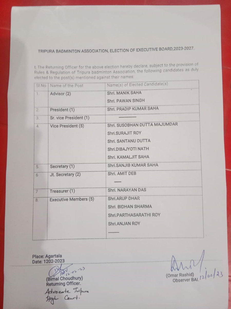 They hurriedly created the committee of 11-12 people where now out of 11-12 most of them given their resignation. Now only 3 members are actively working now. It is our desire and hope that we can end this corruption for the betterment of the future players.
<a href="/BAI_Media/">BAI Media</a>