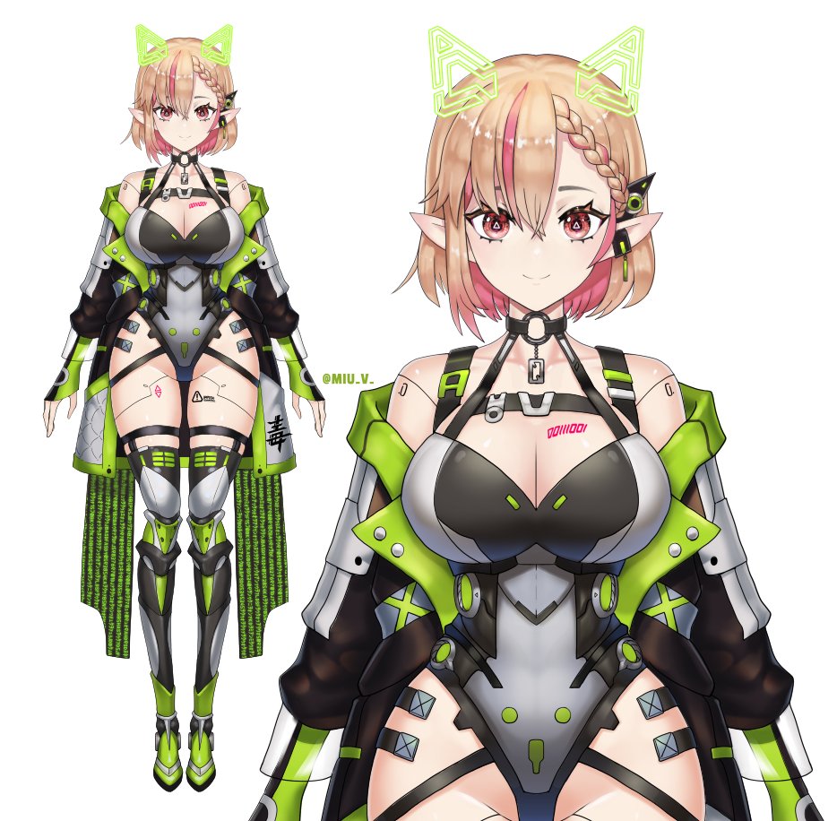 Annjelife's tweet image. ✨Model Reveal✨

Thank you for all the love during AX!! So many compliments on my new body 🥹💚 Makes me happy that she makes so many ppl smile! 

Art by @MIU_V_ 
#Vtuber #modelreveal #ENVtuber