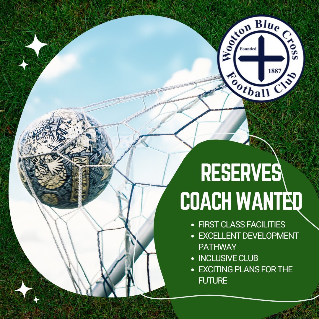 BlueWootton's tweet image. ⚽️ WE ARE RECRUITING ⚽️

Our continually growing ladies team are looking for a reserves team manager for the upcoming 2023/2024 season. 

Interested? Apply using the email below 👇or DM us for more info. 

woottonbluecross@gmail.com

🔵✖️ @trials_uk @WF_East @BHWGFL @BedsCDG