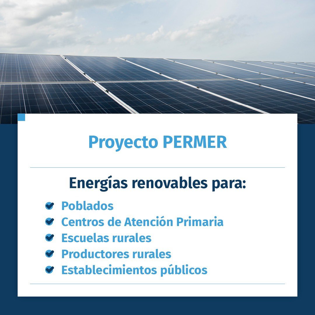 FRGeneralAlvear's tweet photo. Avances de la Secretaría de Energía en el Proyecto de #EnergíasRenovables en Mercados Rurales, gracias a la gestión de Sergio Massa y @FlaviaRoyon , #PERMER promueve el uso de energías renovables y busca el acceso al derecho universal a la energía.
#CreoEnArgentina ⬆️ https://t.co/Fq4zkTiL2S