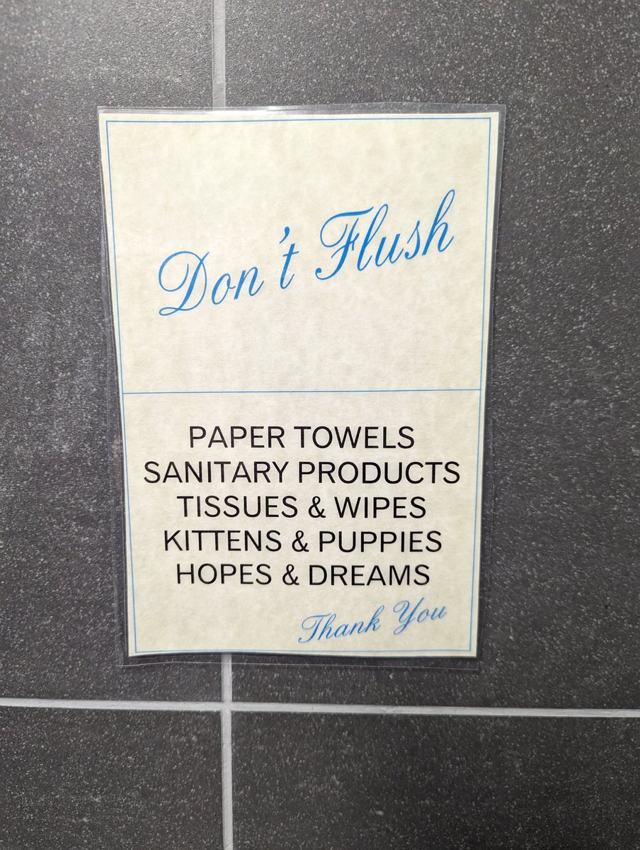 Public bathroom sign. 😂
