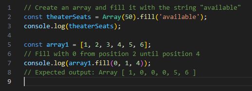 bull_times_'s tweet image. The fill() method in JavaScript is used to modify all elements of an array with a specified static value. By default, it updates elements from the start index (0) to the end index (array.length). It then returns the modified array. #javascript , #JSArray