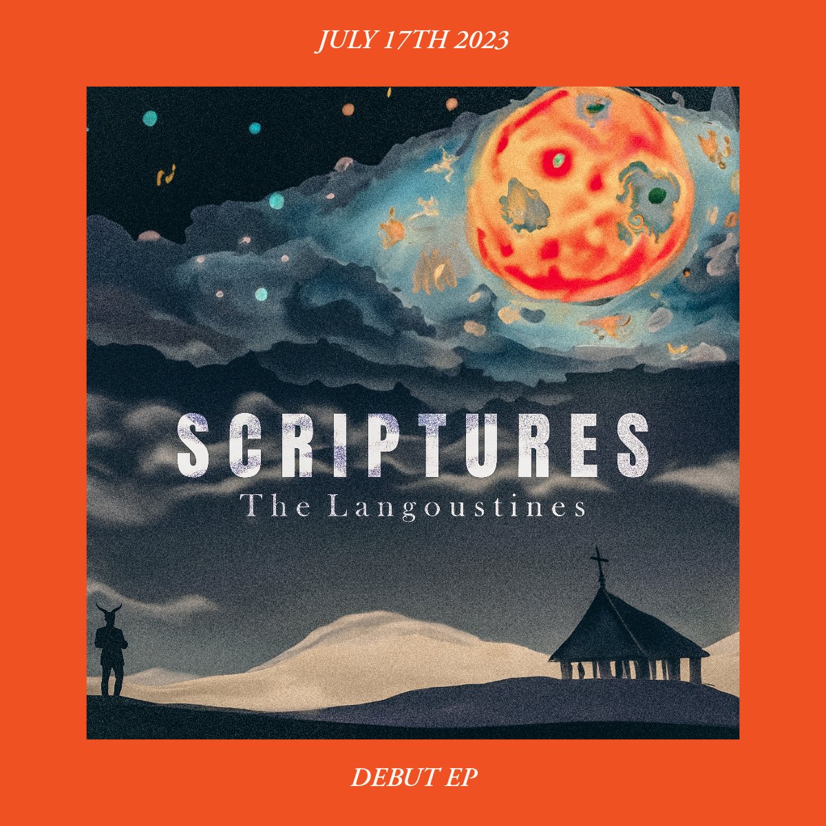 TheLangoustines's tweet photo. Our debut EP “Scriptures” will be available to listen on all major streaming platforms from Monday 17th July 2023!

Keep an eye out and support us by following us on Spotify! - https://t.co/VYozl63RFb https://t.co/7rjo5Cr2th