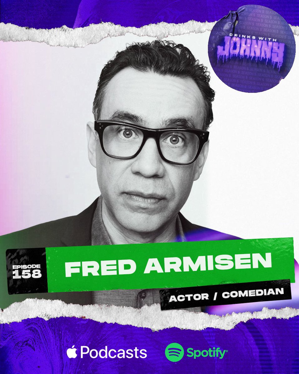 This week we’re joined by the incredibly talented and multi-faceted actor, comedian, and musician, #FredArmisen!

NOW STREAMING EVERYWHERE 🔊
🔗 linktree.com/drinkswithjohn…