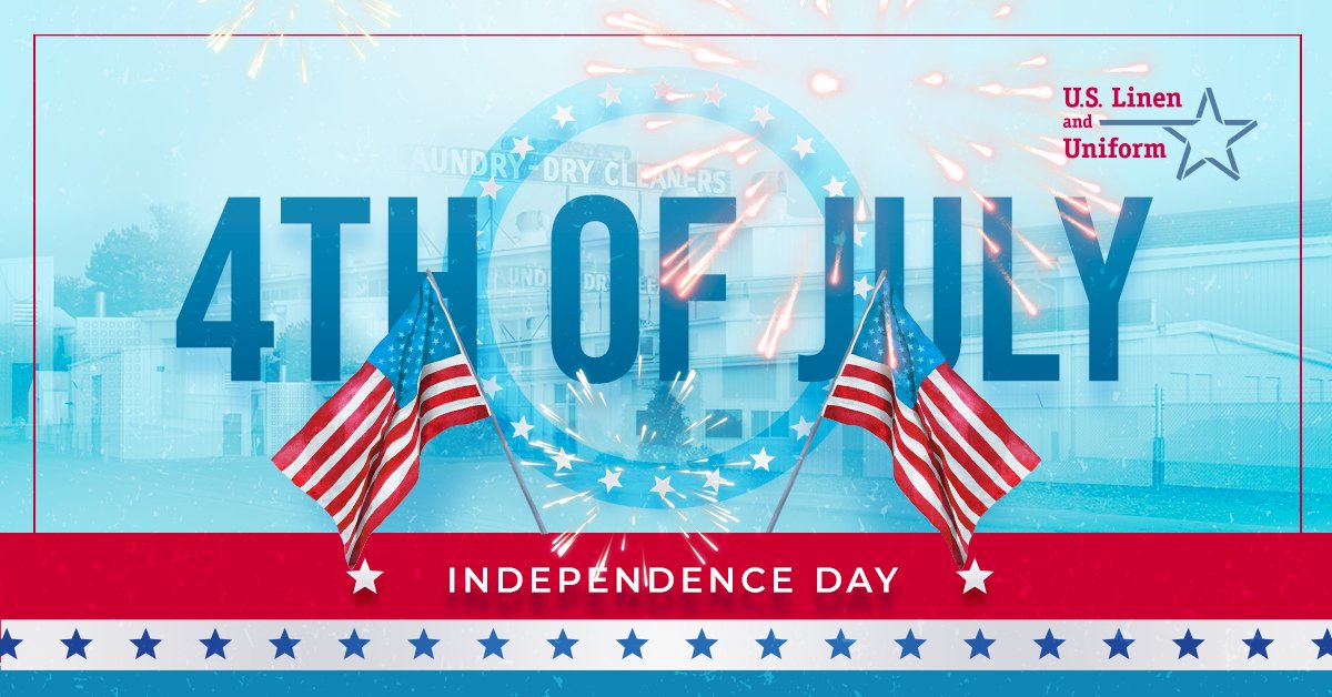 Here’s to the freedoms that we enjoy every day. Happy #4thofJuly from U.S. Linen &amp; Uniform! 🇺🇸