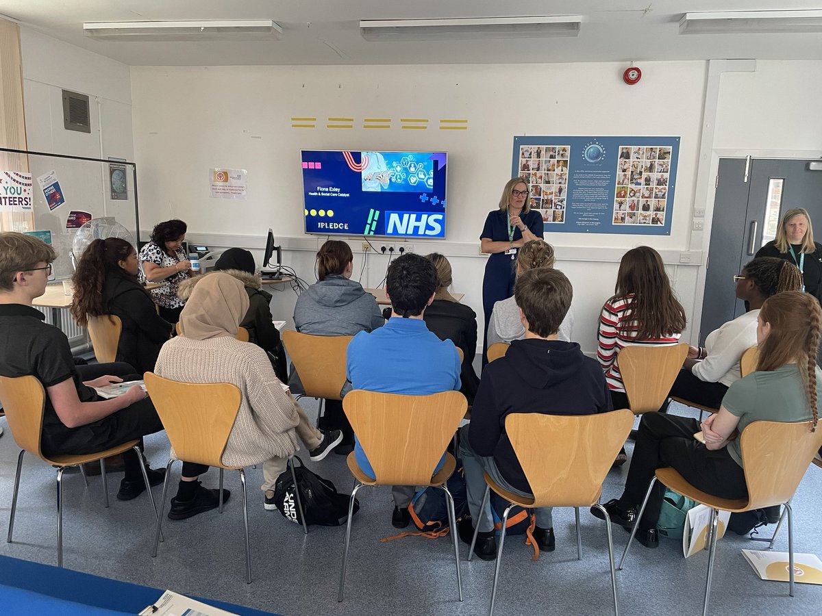 WHHApprentices's tweet photo. Welcome to our 1st cohort of Summer Work Experience students! Yr 10’s and Yr 12’s are with us all week on placement but will also learn about pathways into the NHS and employability skills. @wadedeacon @priestleysfc @crontoncoll @UTCWarrington @wvrcollege @SirJohnDeanes https://t.co/PO7CD8Bxv6