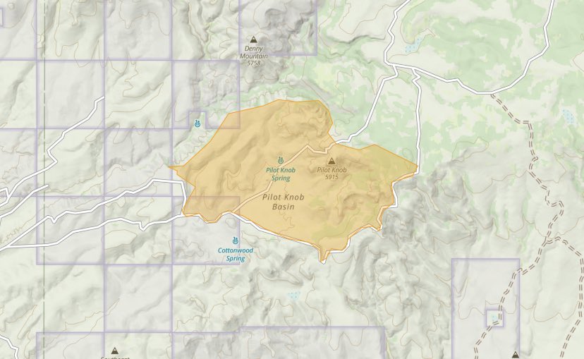 azstateforestry's tweet photo. #PilotFire: 1,776 ac. Fire making uphill runs S. to Burro Mesa, backing & creeping NE to Bear & Sheep Creeks. SE side, fire bumping 2-track rd & could hold fire on that side. AA may launch 2day to check heat signature N of fire. Loc. 20 mi. E Wikieup in Mohons.
#AZFire #AZForest https://t.co/caPKFJpf5l
