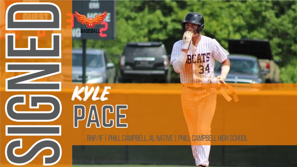 Firehawks, Welcome Kyle Pace! Kyle is a RHP/IF from Phill Campbell High School.