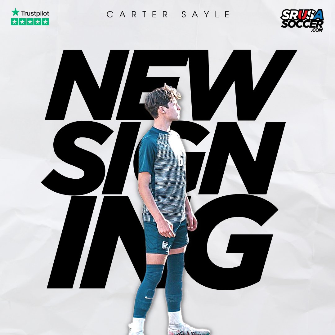 𝗡𝗘𝗪 𝗦𝗜𝗚𝗡𝗜𝗡𝗚 ✍️ Carter Sayle (<a href="/SayleCarter/">Carter Sayle</a>) 🇺🇸⠀
⠀
We are delighted to Welcome 2025 Entry #SRUSA Elite Men’s Soccer Client, Right Back, Carter Sayle 🇺🇸, who currently plays for Charlotte Soccer Academy 05/06 NPL🇺🇸⠀
⠀
⏱ Available Fall 2025
📍 SC, USA 🇺🇸⠀
⚽️ Right