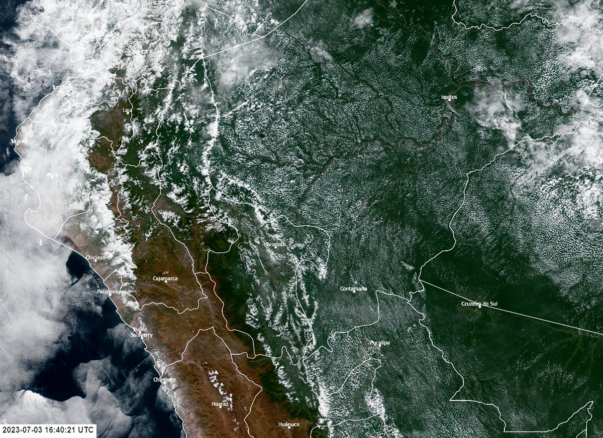 Asismet_IF's tweet photo. #ASISMET te da #ElTiempo meteorológico 🇵🇪
☀️🌤️⛅️🌥️☁️
Temperaturas actuales a nivel nacional reportados por los aeropuertos a las 12:00 con imágenes satelitales en tiempo real. https://t.co/WCsHTWzlbN