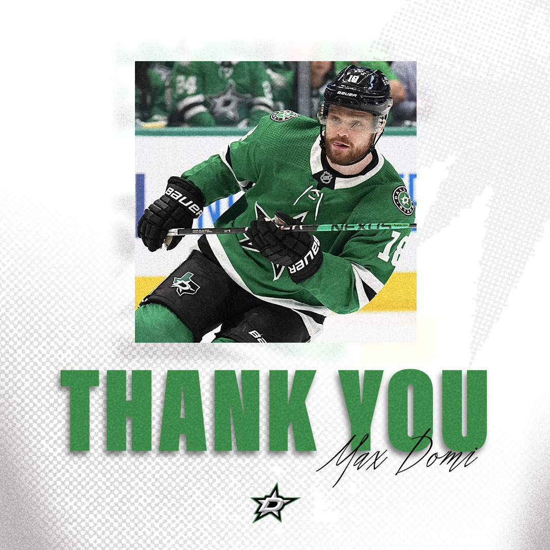 DallasStars's tweet photo. For bleeding Victory Green from the moment you put on the sweater, thank you, @maxdomi 💚 https://t.co/uSTrkBhTNX