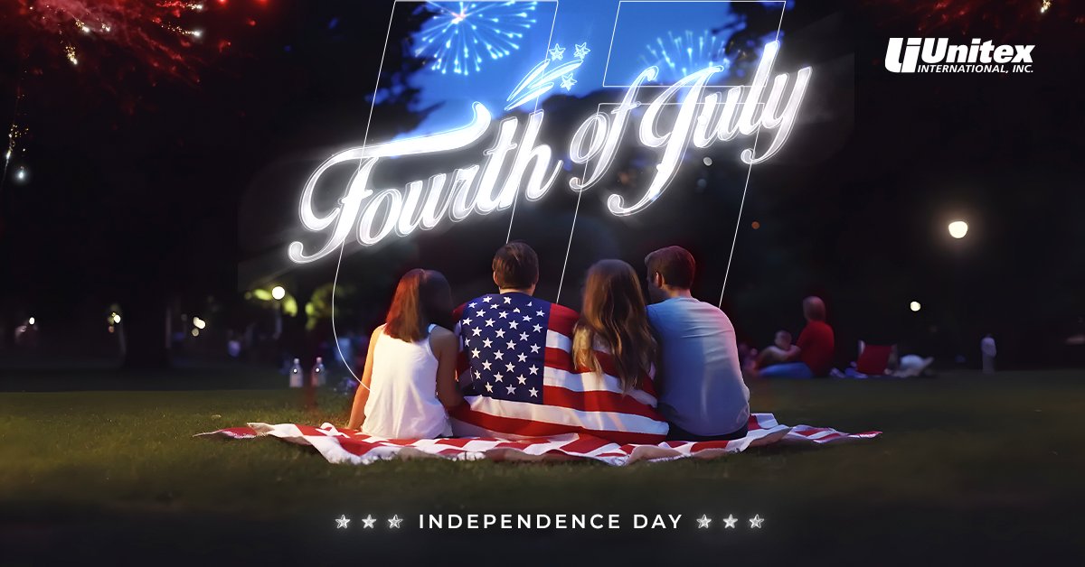 Let us spend this day remembering what unites us. Happy #4thofJuly from Unitex International! 🇺🇸