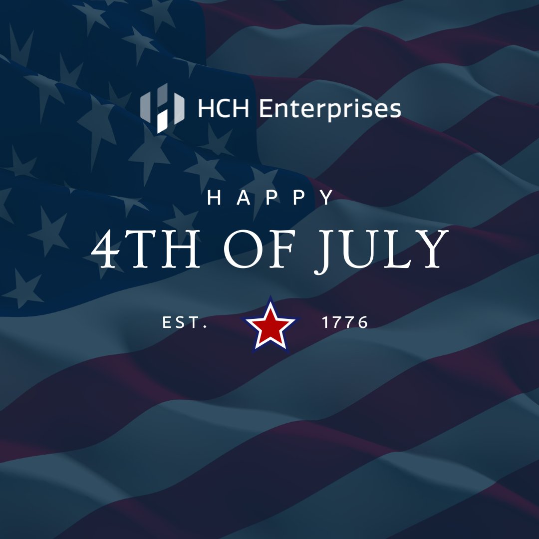In the spirit of togetherness and celebration, we thought we’d reach out to you today to wish you a happy Independence Day. Stay safe, enjoy your time with friends and loved ones, and don’t forget those who made this day possible!

Let freedom ring,

The HCH Enterprises Team
