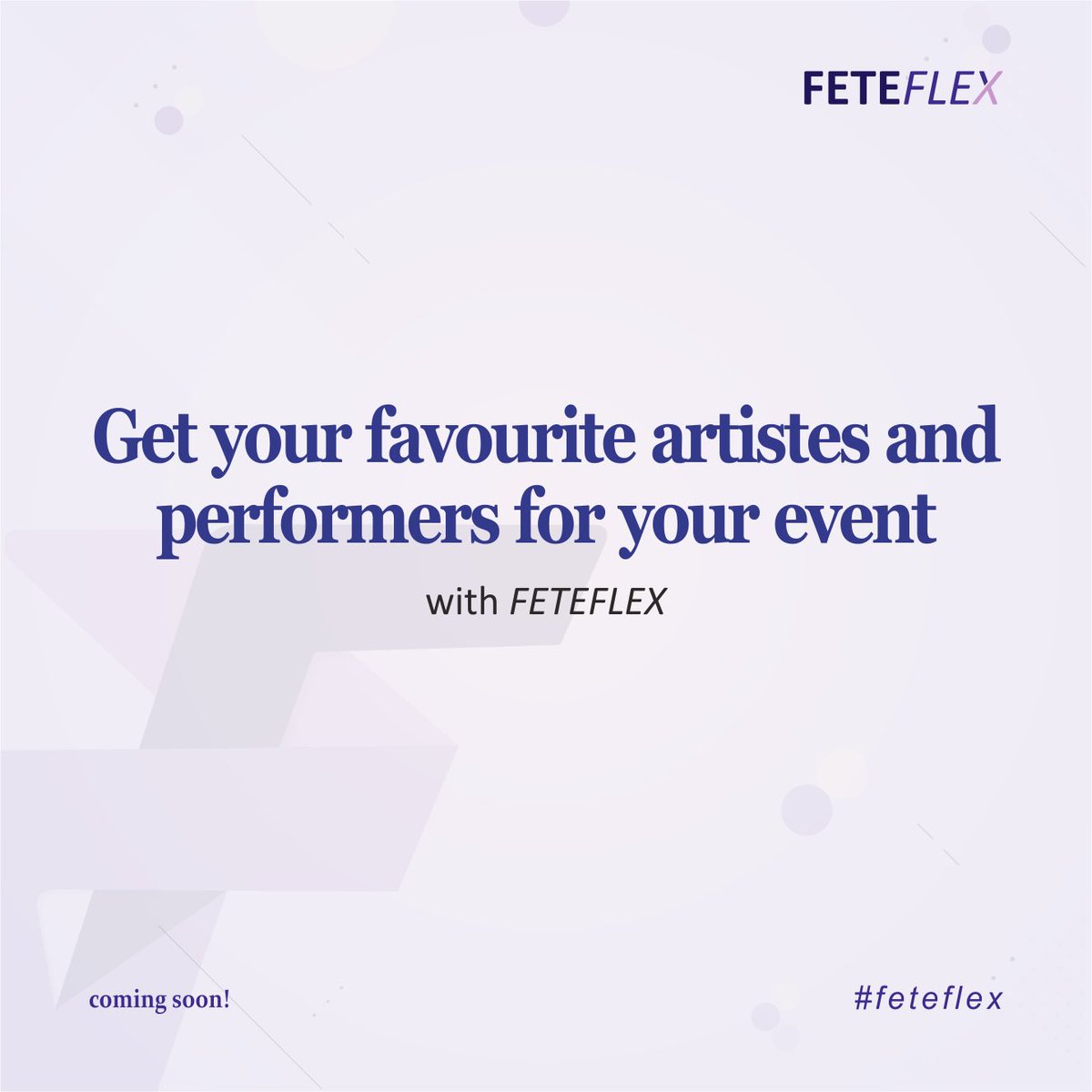 feteflex's tweet photo. Our innovative platform lets you book artistes and performers from the comfort of your home.
(COMING SOON!)
#DreamArtists
#UnforgettableMoments #LiveEntertainment
#BookYourStars #EventPlanningMadeEasy #feteflex #EventBuzz #EventExcitement
#CountdownToEvent #EventPlanningTips https://t.co/SBukoblhfL
