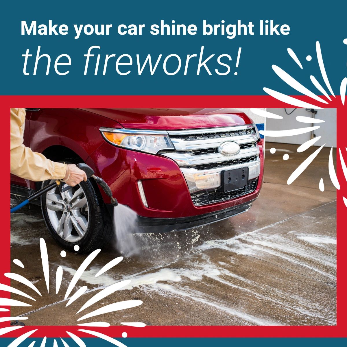 Make your car shine as bright as the fireworks with a car wash at our place this week! We’ll go above and beyond to make sure that you drive off in a spotless vehicle. 🎇🚘 #SpeediCarWash #CarWash #Spanaway #CleanCar #vacuum