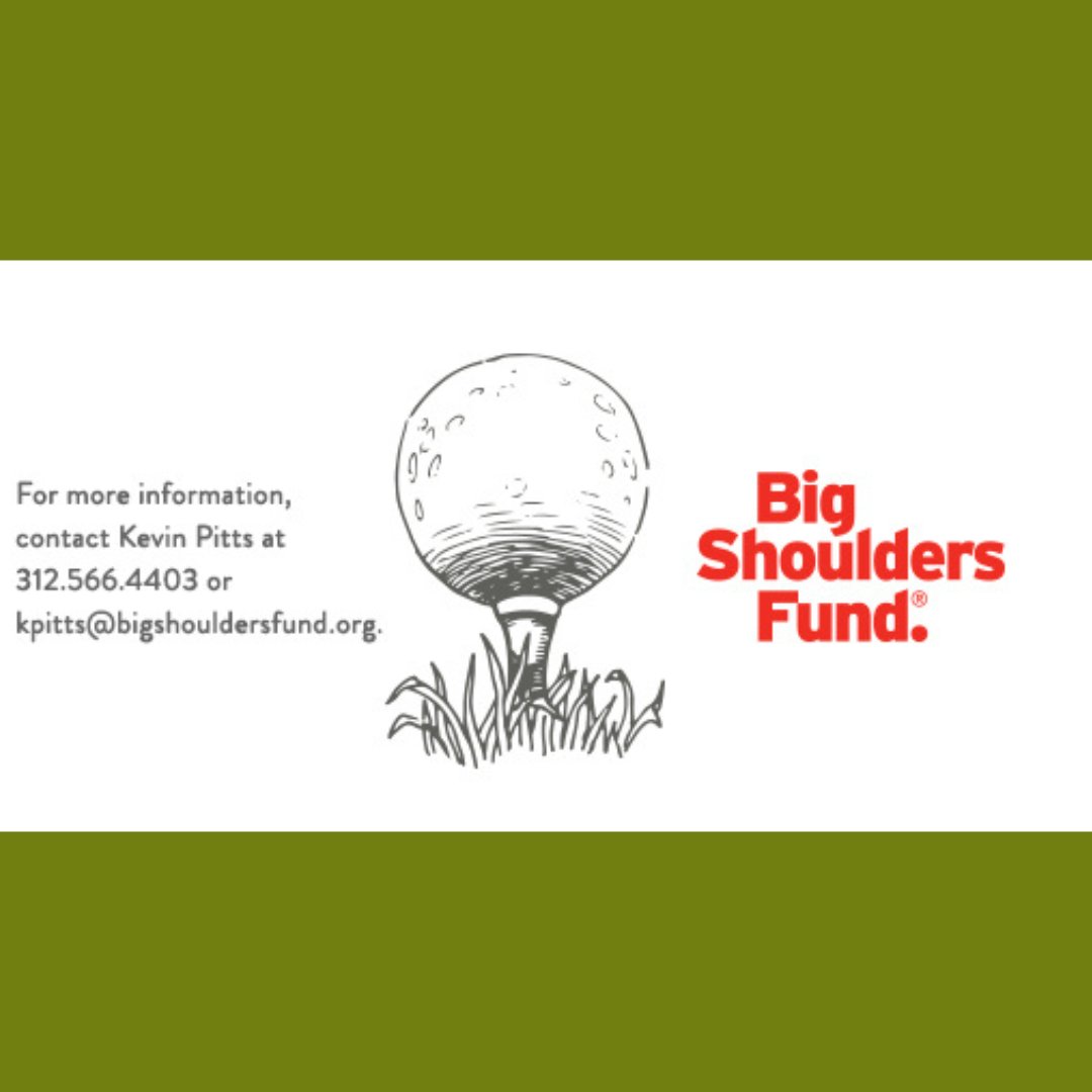 Join us for the 23rd Annual Big Shoulders Fund Golf Classic on Monday, July 31 at Olympia Fields Country Club! Take part in exciting challenges such as Hole-in-One and Closest to the Pin contests, one-of-a-kind raffle prizes, a silent auction, and more. bigshouldersfund.org/take-action/ev…
