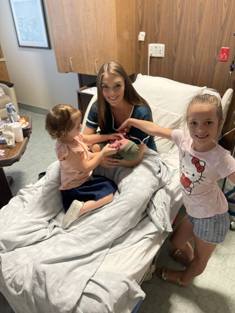 comingsaint's tweet photo. Newest member of the family is here. William Ryder arrived over the weekend. Mom and baby are doing great and the girls can’t stop obsessing over him! https://t.co/GO4taLlHyw