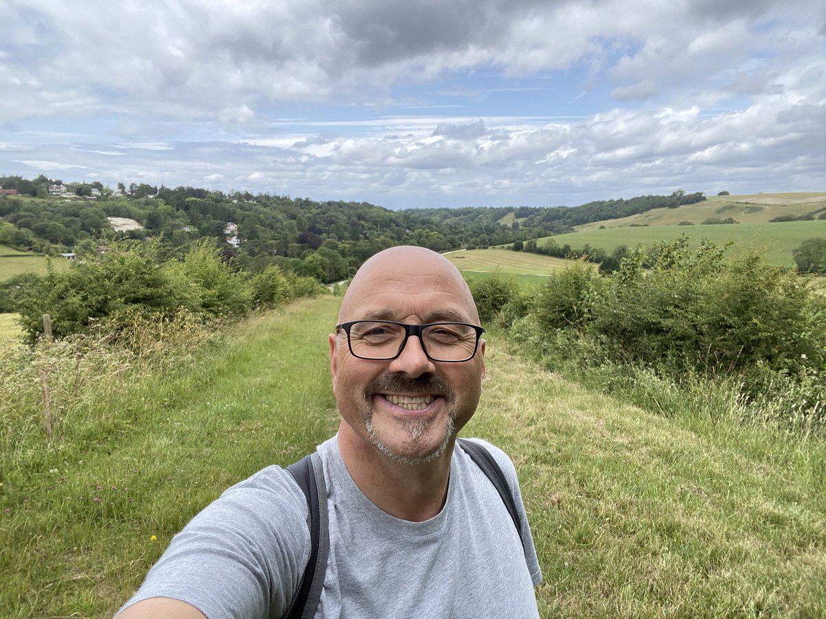 MarkClemmit's tweet photo. Hey @ChrisKirkland43 @bignorms 

2 stages of #VanguardWay (Croydon to Newhaven) today.

Got soaked at the end, but Walking is bloody brilliant 

@walkingsbrill #WalkingsBrilliant https://t.co/IhRs7x8UPc