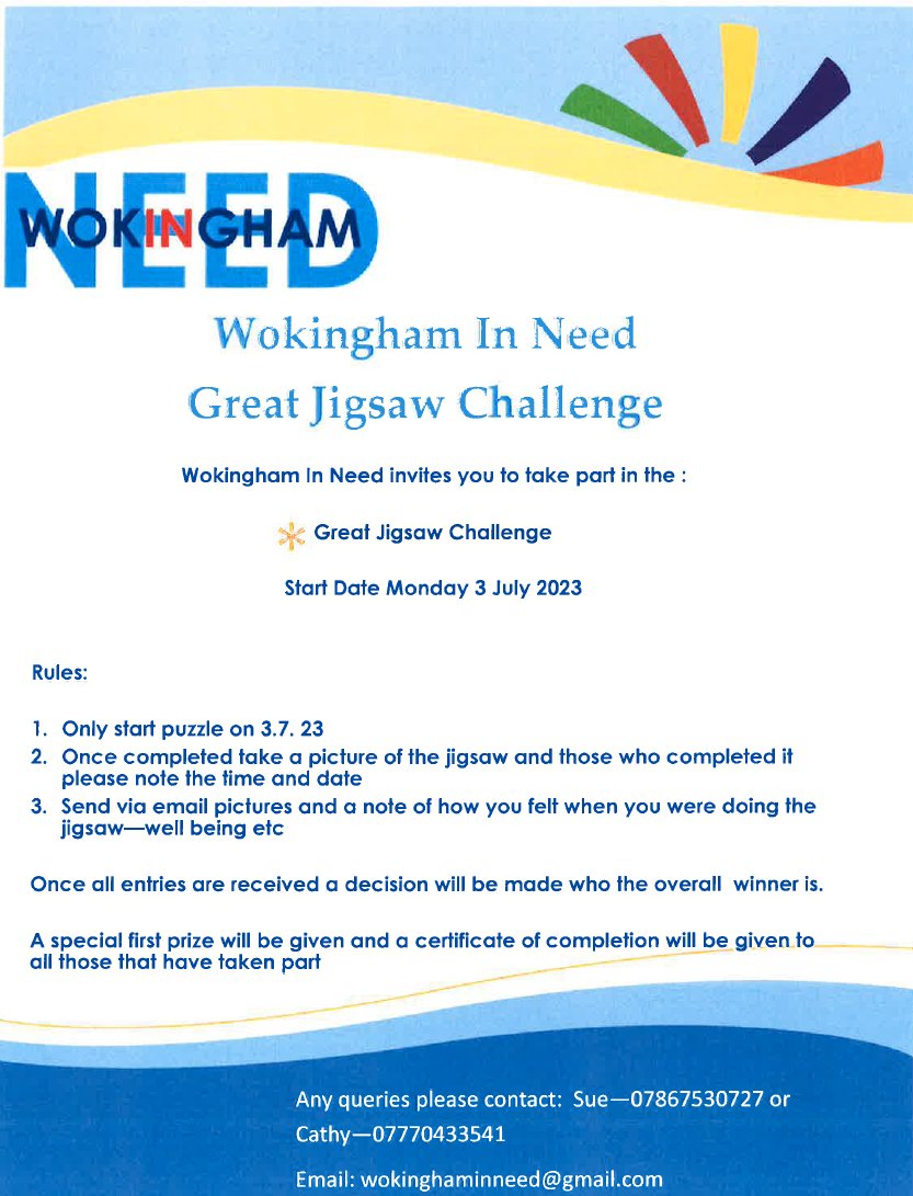 Wokingham In Need tweet media