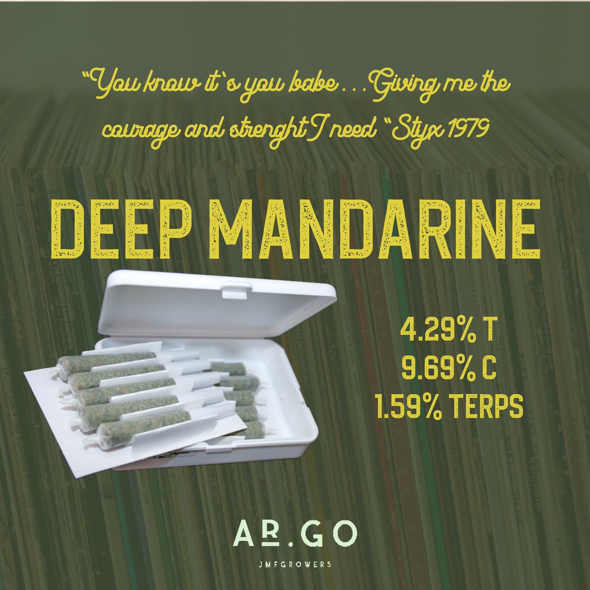 Rock can be intense and sometimes mellow, just like, Deep Mandarine 🍊 

*** 
La rock peut être intense et des fais doux, comme Deep Mandarine 🍊 

#CannabisCommunity #cbd