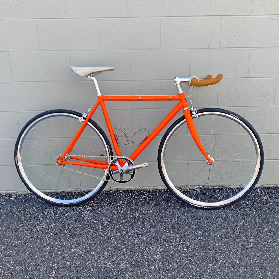 wabicycles's tweet photo. Brighten up your Monday (especially if you are working today) with some Nitro Orange Lightning.
#wabicycles #singlespeed #fixed #trackbike #fixedgear #fixedgearbike #fixedgearlife #columbusspirit #brookssaddle #brooksc17 https://t.co/ebxSS3pA2Y