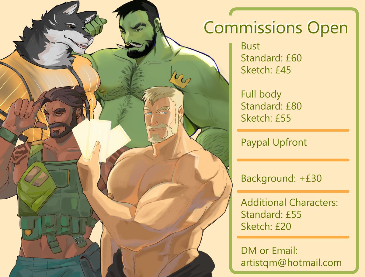 🩵 🩷💛Open for July 💛🩷 🩵 💖If you're looking for hot orcs, beefy bara men, latex or fantasy, DM or Email me!